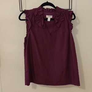 Ann Taylor Loft ruffled tank top